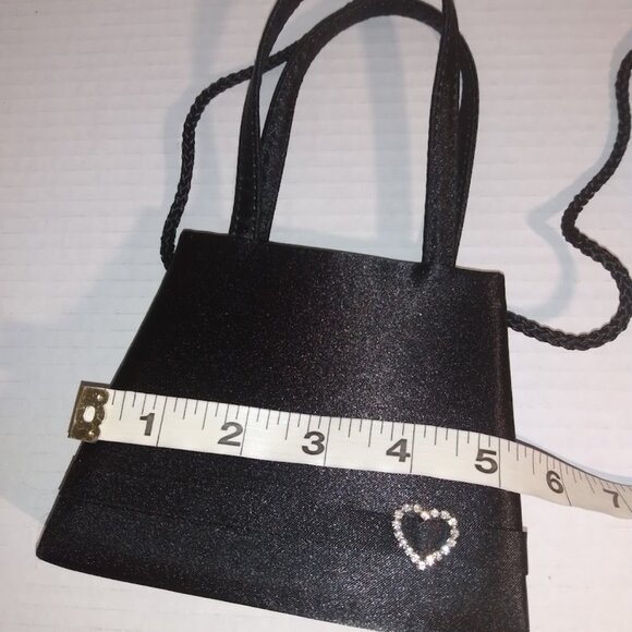 Claires: small evening bag with Rhinestone heart. - Picture 6 of 7